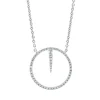 Collier aus 750 Gold Weißgold 54 Brillanten 0,13ct TW-SI L:42cm