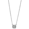Collier aus 750 Gold Weißgold 25 Brillanten 0,15ct TW-SI L:45,7cm