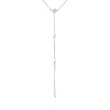 Collier aus 750 Gold Weißgold 8 Brillanten 0,59ct TW-SI L:42cm