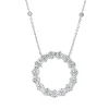 Collier aus 750 Gold Weißgold 49 Brillanten 2,64ct TW-SI L:45,7cm