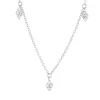 Collier aus 750 Gold Weißgold 20 Brillanten 0,42ct TW-SI L:45,7cm