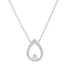 Collier aus 750 Gold Weißgold 27 Brillanten 0,46ct TW-VSI L:45cm