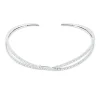 Collier aus 750 Gold Weißgold 188 Brillanten 3,37ct TW-VSI/SI L:34,3 cm