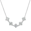 Collier aus 750 Gold Weißgold 25 Brillanten 0,6ct W-SI L:45cm