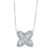 Collier aus 750 Gold Weißgold 45 Diamanten 0,53ct L:45,7cm