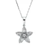 Collier aus 585 Gold Weißgold 36 Diamanten 0,64ct L:45,7cm