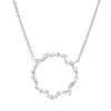 Collier aus 750 Gold Weißgold 22 Diamanten 0,3ct L:45cm