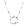 Collier aus 750 Gold Weißgold 12 Diamanten 0,23ct L:45cm