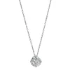 Collier aus 750 Gold Weißgold 5 Diamanten 0,76ct TW-SI L:43,2cm