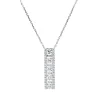 Collier aus 750 Gold Weißgold 43 Diamanten 0,68ct TW-SI L:45cm