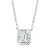 Collier aus 750 Gold Weißgold 11 Diamanten 0,54ct TW-SI L:45,7cm