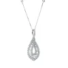 Collier aus 750 Gold Weißgold 87 Diamanten 1,11ct TW-SI L:45cm