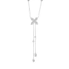 Collier aus 585 Gold Weißgold 42 Diamanten 0,94ct TW-SI L:45,7cm