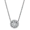 Collier aus 750 Gold Weißgold 26 Diamanten 0,41ct TW-SI L:45cm