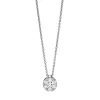 Collier aus 750 Weißgold 6 Brillanten 0,18ct TW-SI 1 Brillant 0,08ct TW-SI L:45cm