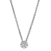 Collier aus 585 Weißgold 6 Brillanten 0,12ct TW-SI 1 Brillant 0,04ct TW-SI L:42cm