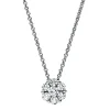 Collier aus 585 Weißgold 6 Brillanten 0,4ct TW-SI 1 Brillant 0,14ct TW-SI L:42cm