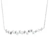 Collier aus 750 Weißgold 16 Diamanten Baguette-Schliff 2,3ct TW-SI L:43cm