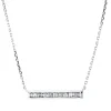 Collier aus 750 Weißgold 20 Diamanten Trapez-Schliff 0,2ct TW-SI L:45,7cm