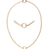 Collier Halskette aus 925 Silber rotvergoldet Kordelkette & Weitankerkette 42cm