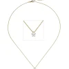 Collier Kette mit Anhänger 585 Gelbgold Diamant 0,50 ct. W-SI 45cm 5er-Krappe
