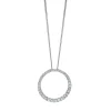 Collier Kreis aus 750 Gold Weißgold 36 Brillanten 0,35ct TW-SI L:43cm