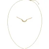 Collier mit Anhänger 750 Gold Gelbgold 6 Diamant-Brillanten 0,03 Ct. 42-45cm