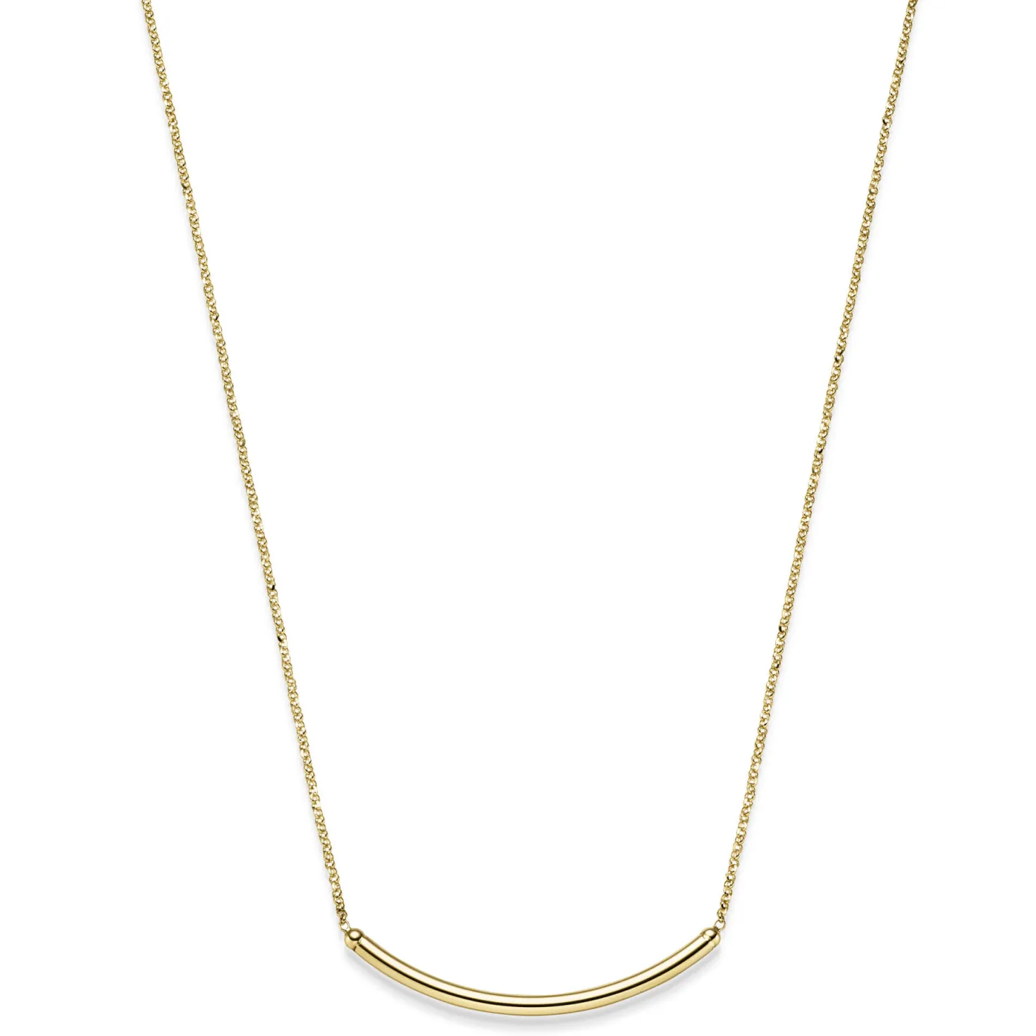 Collier Mittelteil Anhänger in Bogenform 585 Gold Gelbgold 45cm