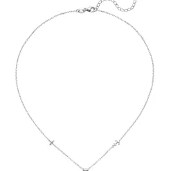 Collier Rundankerkette 3 Anhängern Glaube Liebe Hoffnung aus 925 Silber 38-43cm