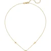 Collier Rundankerkette Glaube Liebe Hoffnung aus 925 Silber vergoldet 38-43cm