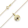 Collier Rund-Ankerkette Kette Lebensbaum Halskette aus 585 Gold Gelbgold 42cm