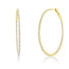 Creolen aus 750 Gold Gelbgold 158 Brillanten 1,19ct TW-SI 43,8x1,4mm
