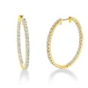 Creolen aus 750 Gold Gelbgold 70 Brillanten 1,81ct TW-SI 29,7x2,1mm