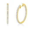 Creolen aus 750 Gold Gelbgold 62 Brillanten 2,12ct TW-VSI/SI 30,7x2,3mm