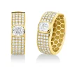 Creolen aus 750 Gold Gelbgold 114 Diamanten 2,42ct F-VSI 20,2x6,7mm