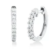 Creolen aus 750 Gold Weißgold 14 Brillanten 0,26ct TW-SI 15,8x2,2mm