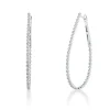 Creolen aus 750 Gold Weißgold 84 Brillanten 0,63ct TW-SI 46,6x1,9mm