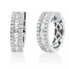 Creolen aus 750 Gold Weißgold 86 Diamanten 0,69ct TW-SI 15,4x4,2mm