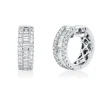 Creolen aus 750 Gold Weißgold 78 Diamanten 1,01ct TW-SI 15,3x2mm