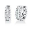 Creolen aus 750 Gold Weißgold 68 Diamanten 0,62ct TW-SI 12,9x4,7mm