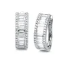 Creolen aus 750 Gold Weißgold 88 Diamanten 2,36ct TW-SI 18,2x6,5mm