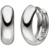 Creolen 14,9mm Klappcreolen, rund, 925 Silber rhodiniert Ohrringe Ohrschmuck