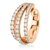 Creolen Ohrmanschette aus 750 Rotgold 53 Brillanten 0,55ct TW-VSI/SI 15,4x7,1mm