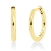 Creolen schlicht glänzend aus 750 Gold Gelbgold 13,8x1,6mm