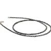 Diamantkette Collier schwarze Diamanten Rohdiamanten grau-anthrazit 925 Silber