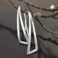 Durchzieher 30x8mm Ohrhaken Dreieck 925 Silber Ohrhänger Ohrschmuck