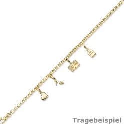 Einhänger Pump Damenschuh Absatzschuh Anhänger Charm 585 Gold Gelbgold 8x21,5mm