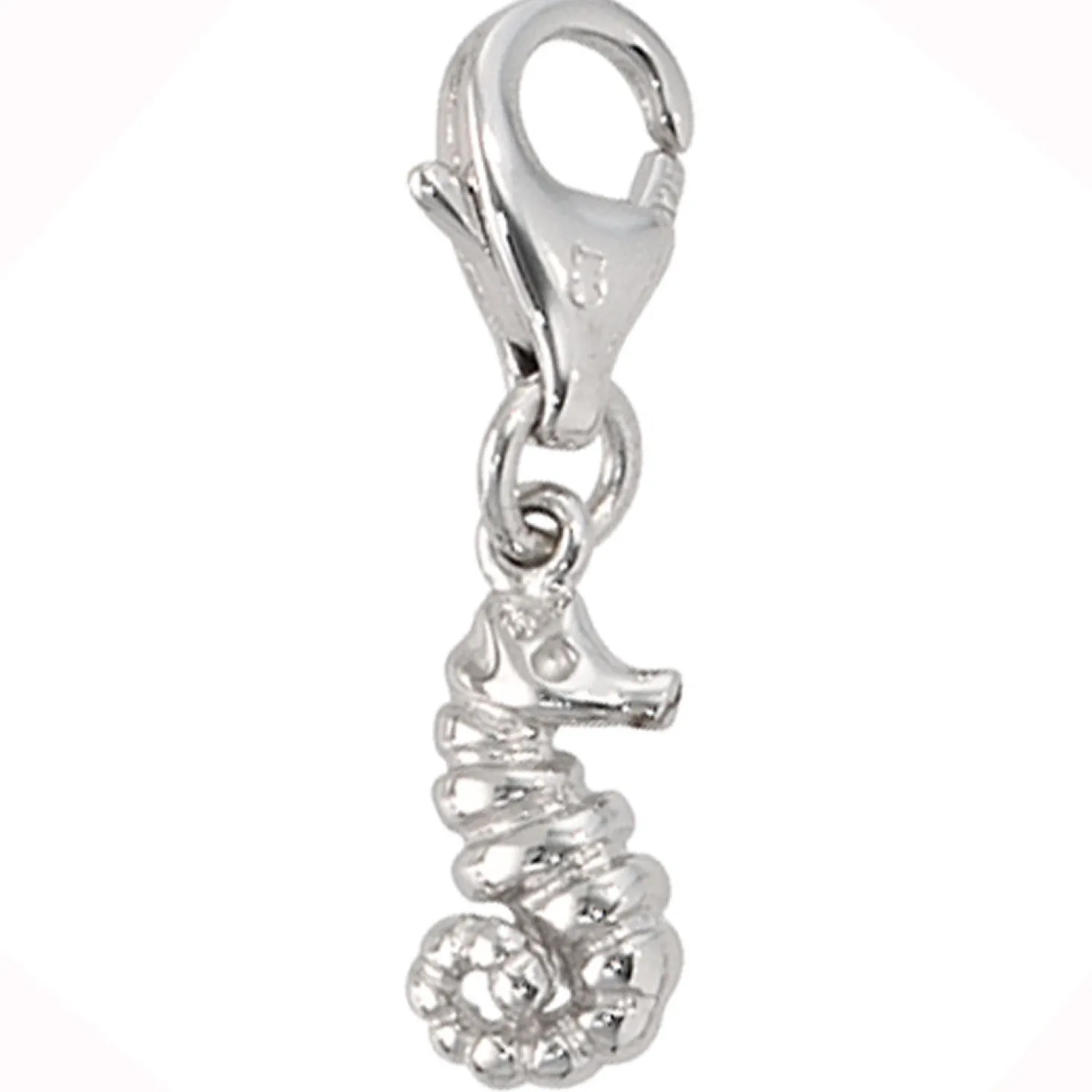 Einhänger Seepferd Seepferdchen, Charm Charms, 925 Silber, Damen