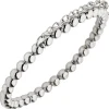 Elastisches Armband Kugelarmband aus 925 Silber rhodiniert 16,5cm dehnbar