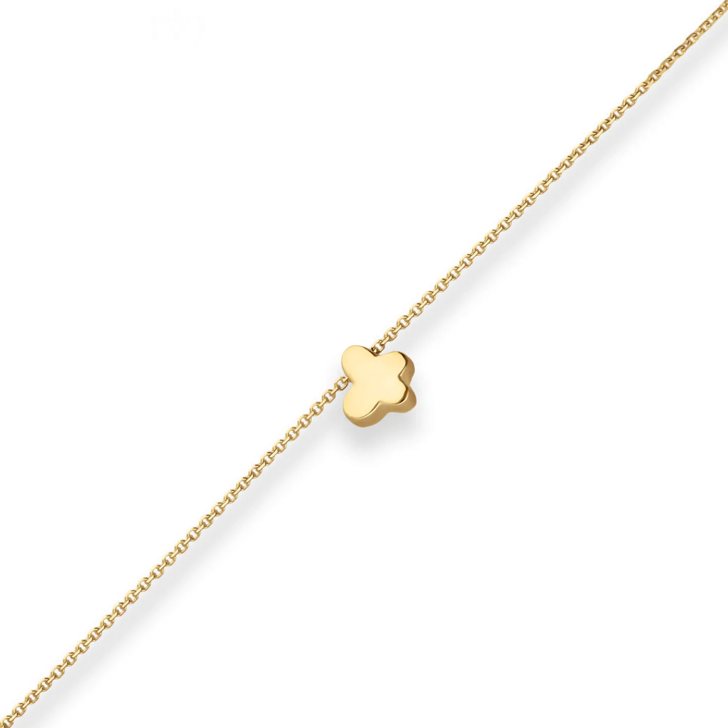 Fantasiekette Kette Collier Schmetterling Halskette aus 585 Gold Gelbgold 42cm